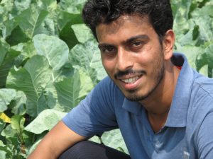 Akash Bodke, an ambitious young farmer happy to use potash fertilizer to grow the crop and develop the business